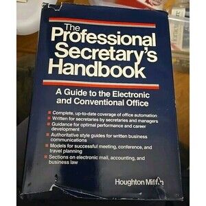 VINTAGE The Professional Secretary's Handbook Hardcover 1980s